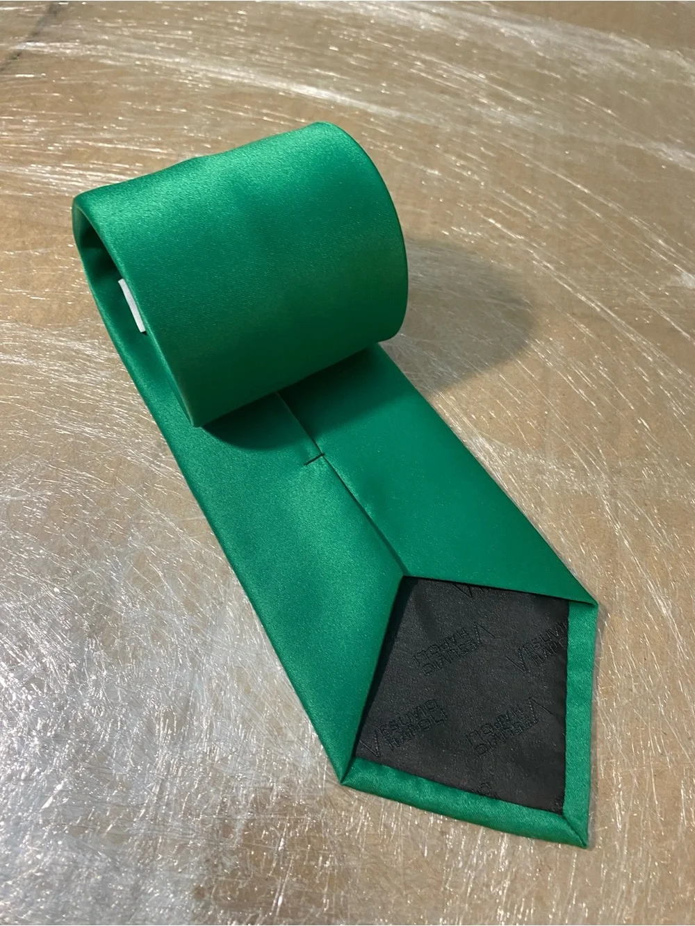 Satin Emerald Green Men's Necktie